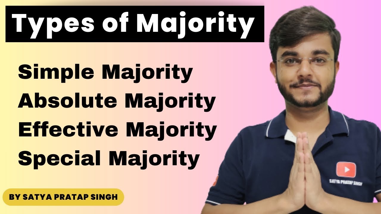 Types of Majority in Indian Constitution | Simple, Absolute, Special and Effective Majority #upsc