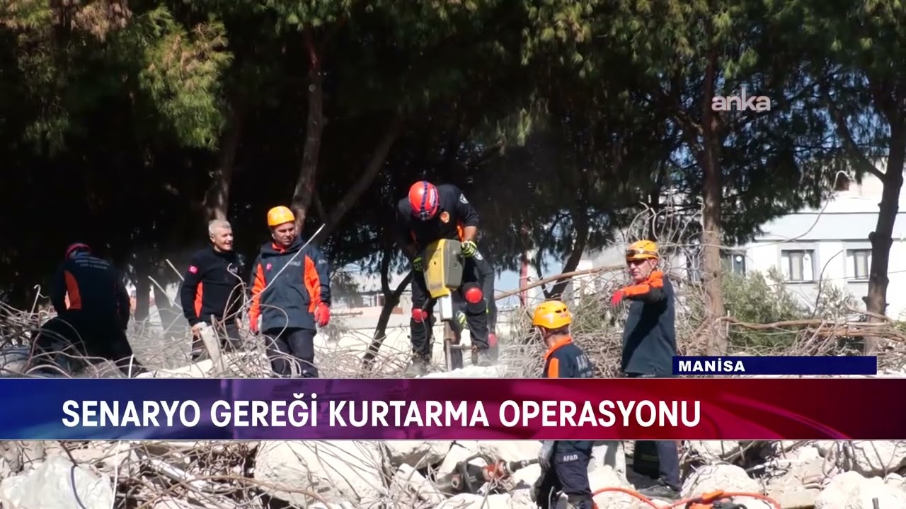 MANİSA&rsquo;DA B&Uuml;Y&Uuml;K DEPREM TATBİKATI