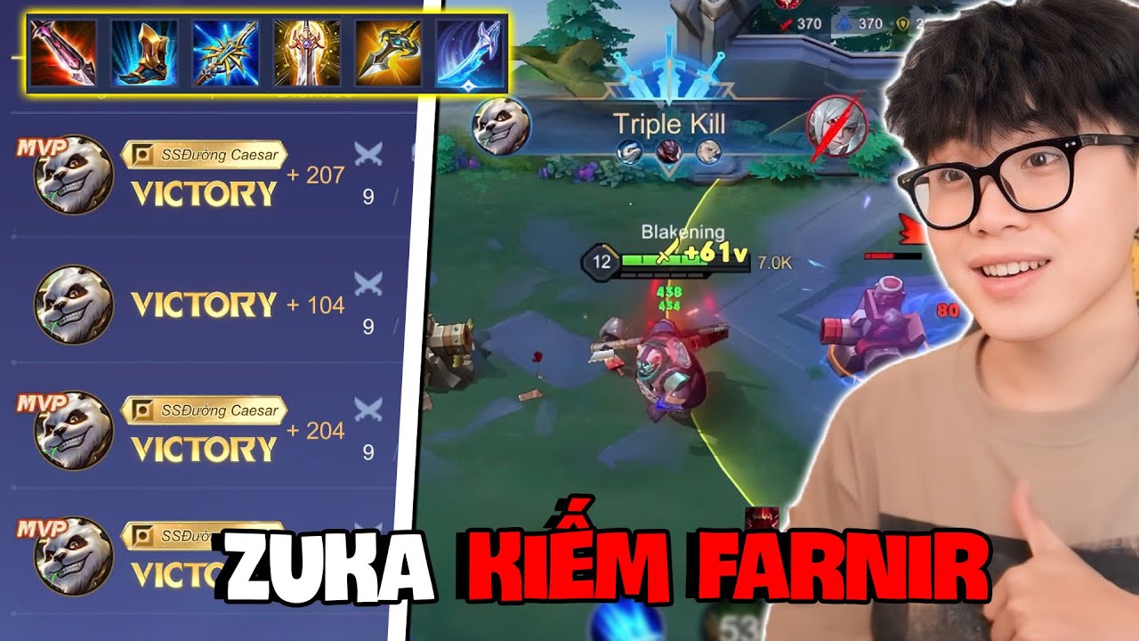 VUX THỬ THÁCH LEO LÊN CAO THỦ VỚI ZUKA KIẾM FAFNIR CHÍ MẠNG COMBO ĐẦY ẢO DIỆU