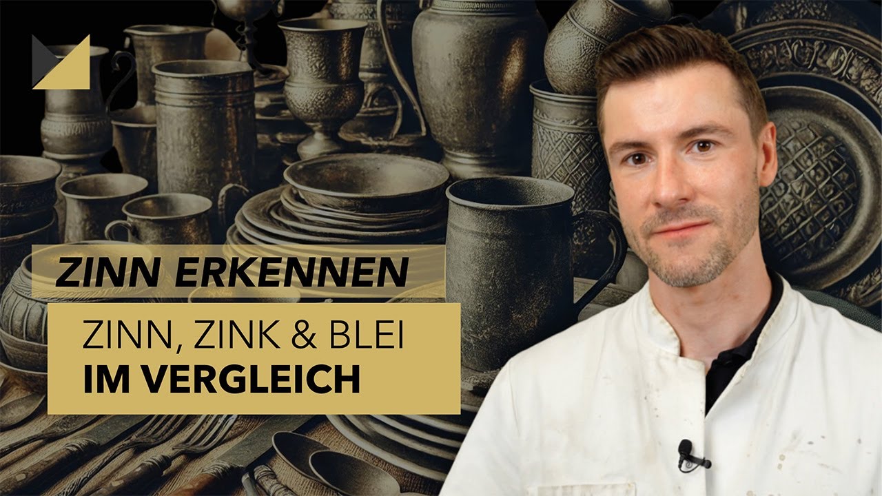 Zinn erkennen &ndash; Zinn, Zink und Blei im Vergleich