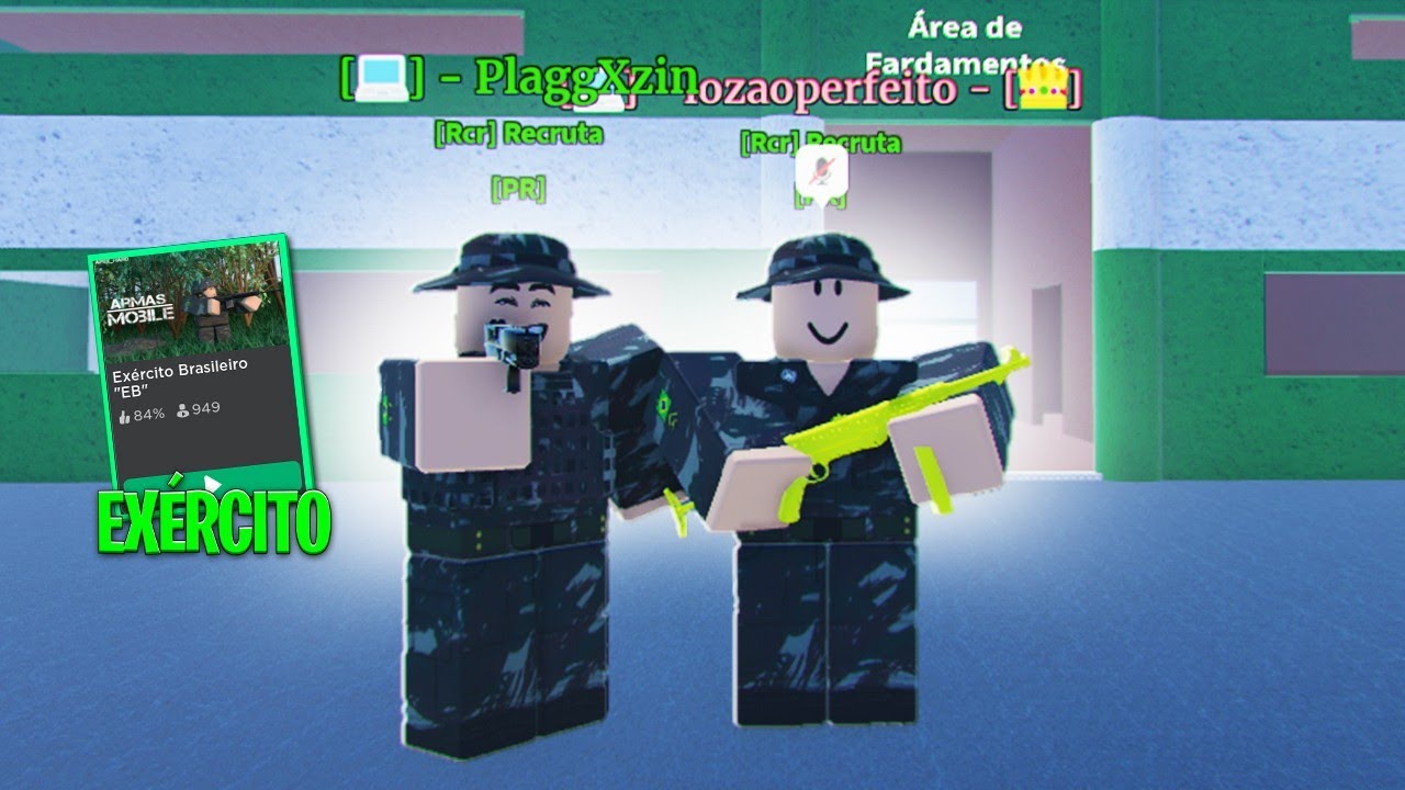 FINALMENTE ENTREI PRO EXÉRCITO DO ROBLOX