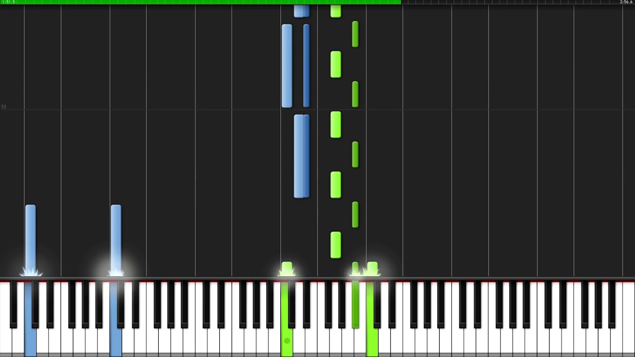 Elysium of the Blue Sky - Xenoblade Chronicles 2 [Piano Tutorial] (Synthesia) // AqareCover