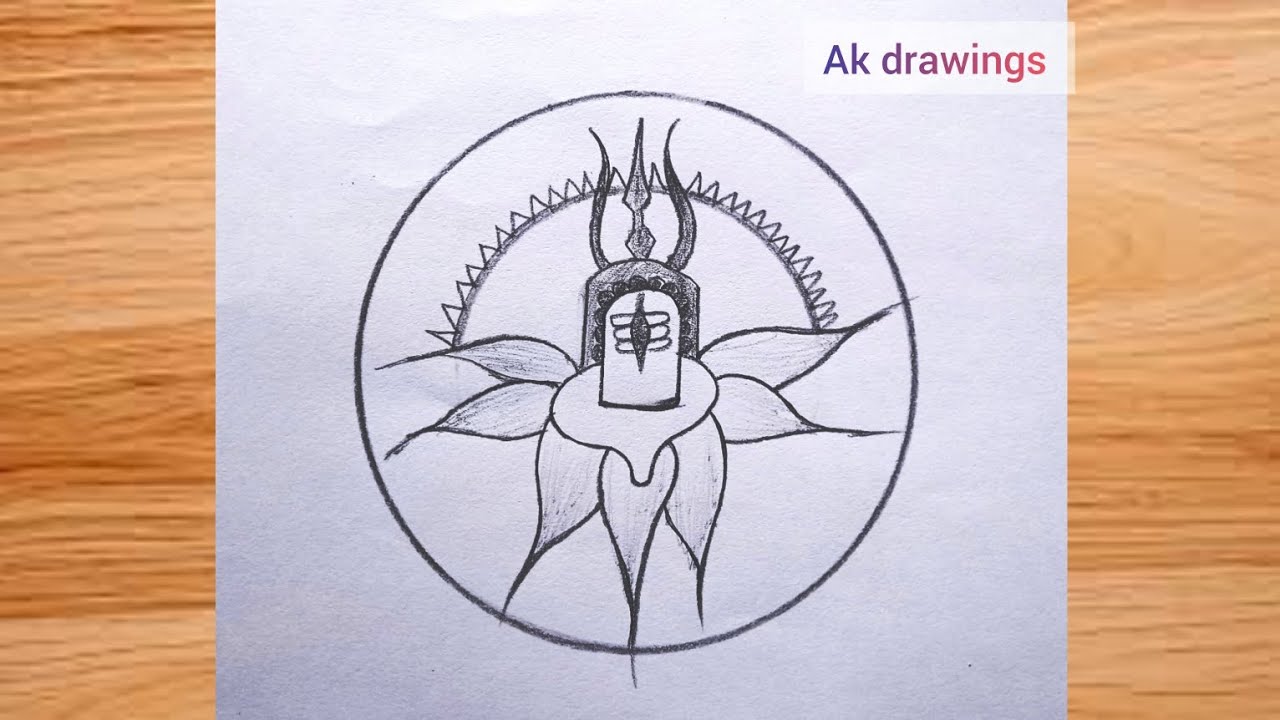 Easy shivalinga drawing | beautiful shivalinga Drawing | Maha shivaratri Drawing 