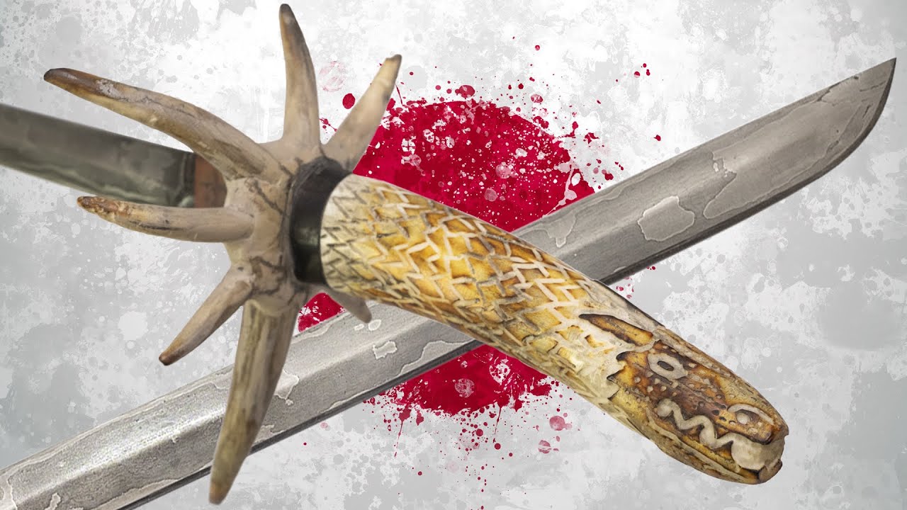 Making a Dragon Head Damascus Wakizashi
