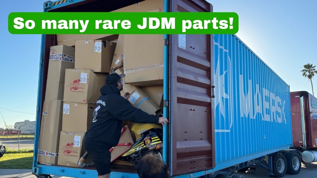 40ft container full of rare car parts from Japan!