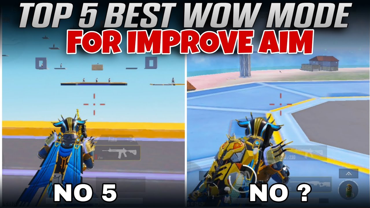 Best wow mode in bgmi for close range | Improve your aim in bgmi | best wow mode for training drills