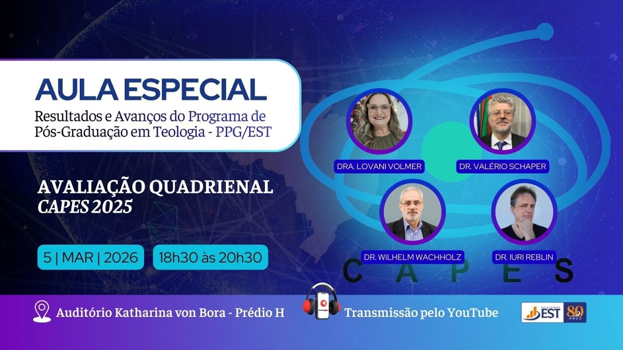 Aula Especial | Avaliação Quadrienal PPG/EST | CAPES 2025