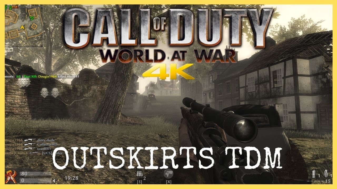 Call of Duty World at War 2019 Multiplayer Outskirts TDM