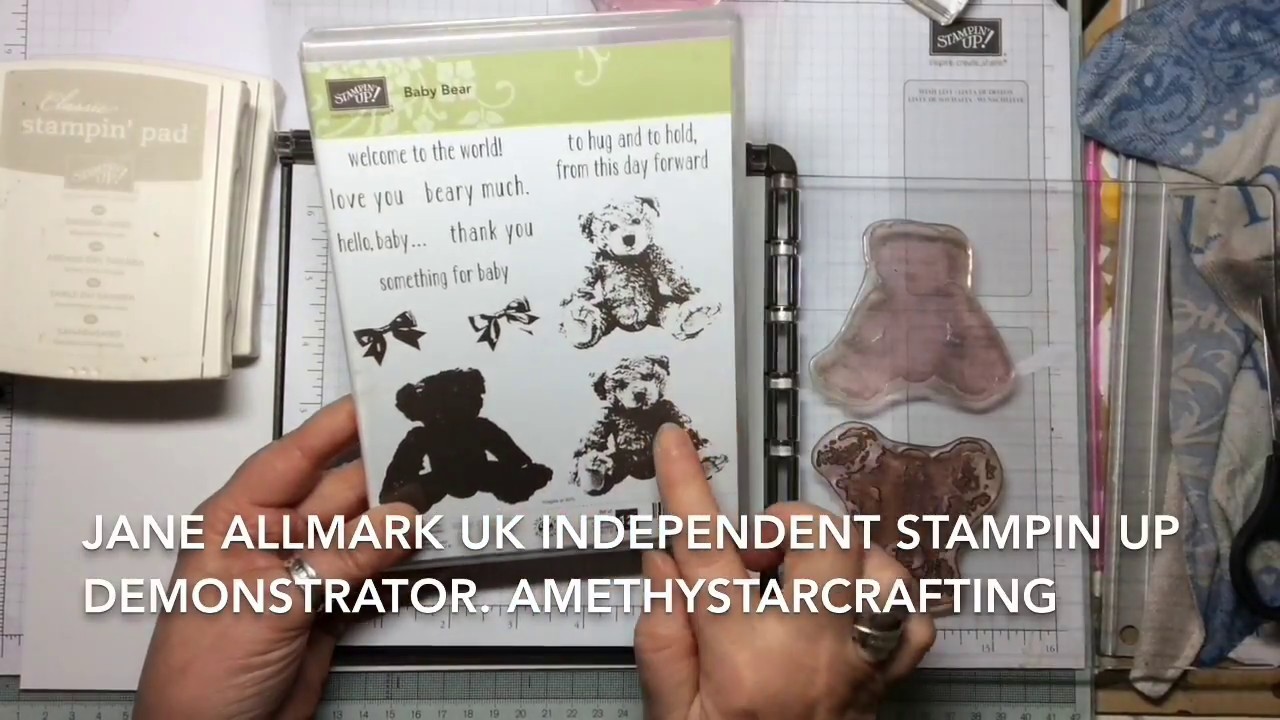 Stampin Up Stamparatus. Three step stamping and a little more using Baby Bear stamp set