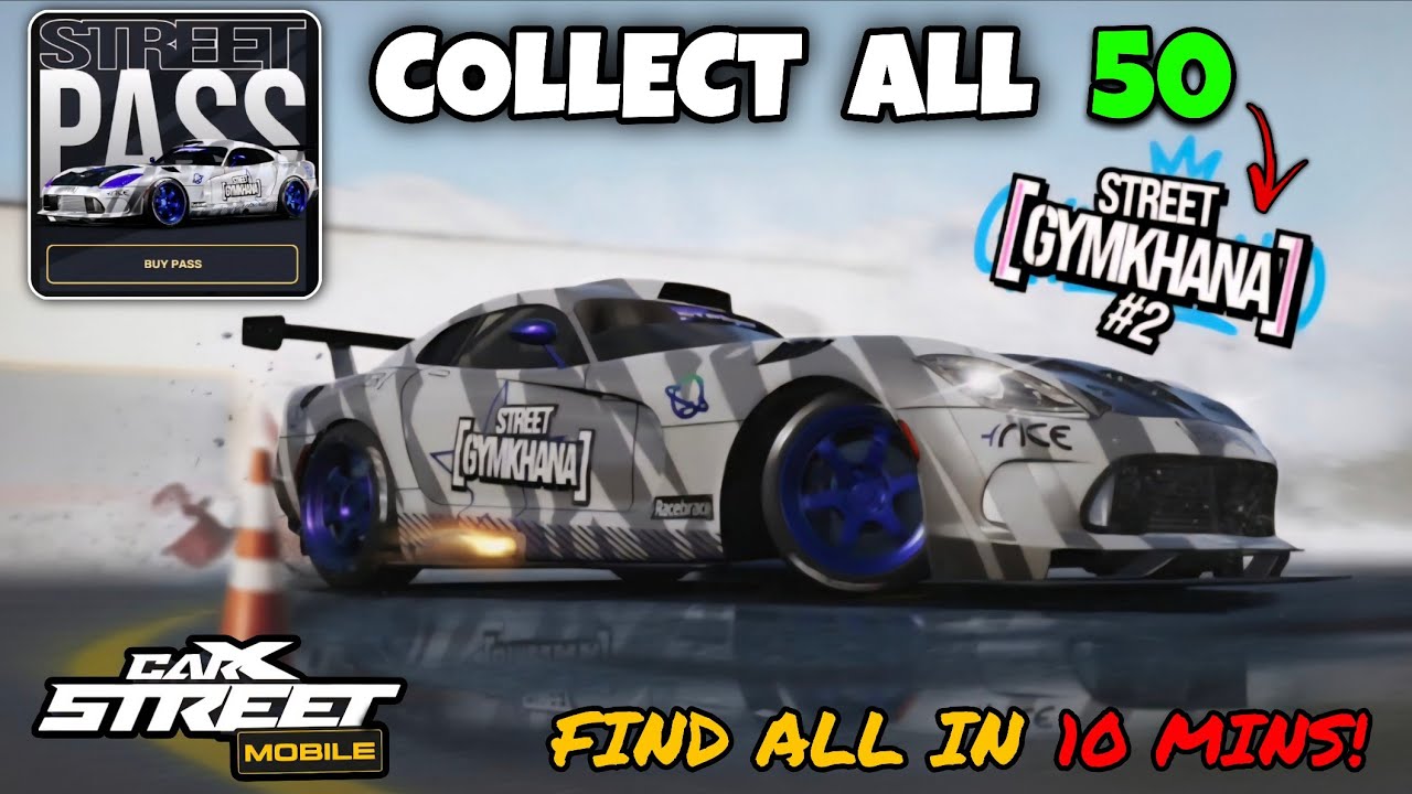 CarX Street - 1.13.0 | Collect All 50 Gymkhana Fest #2 Emblems Locations | CarX Street Mobile 