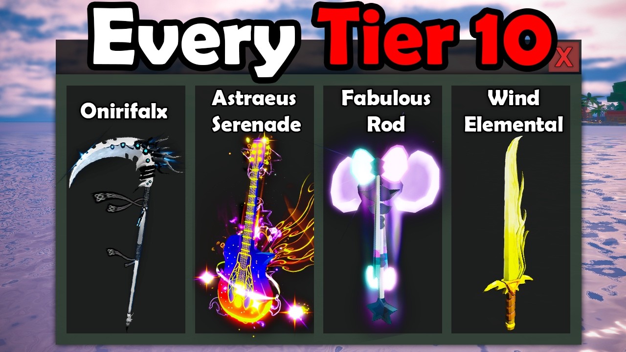 I Got Every Tier 10 Rod in Fisch