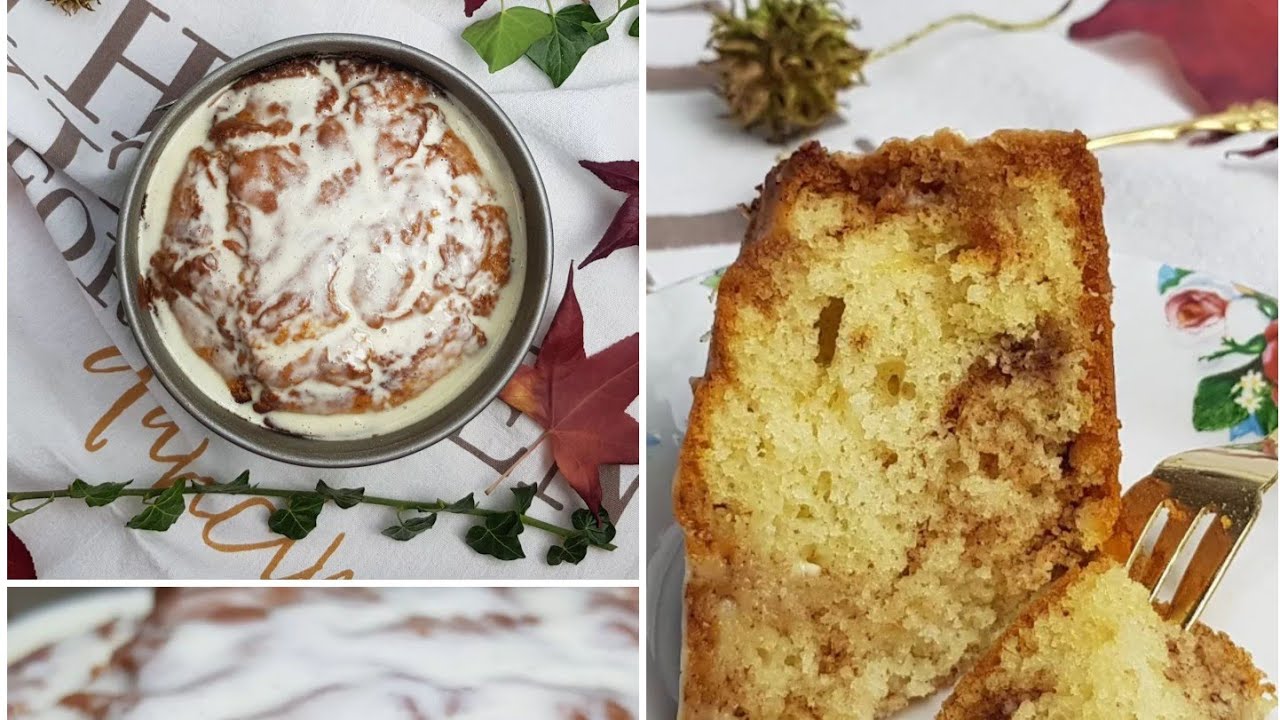 Fantastischer Zimtschneckenkuchen mit Vanille-Frosting/Fantastic cinnamon roll cake