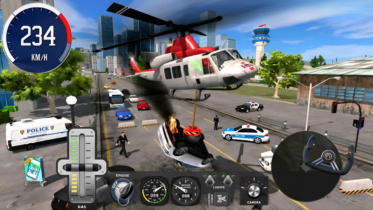 Helicopter Flight Pilot Simulator | Helicopter Pilot Game