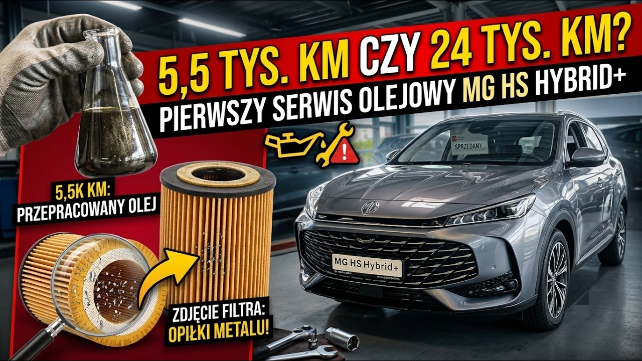 MG HS Hybrid Pierwsza wymiana oleju krok po kroku. Zlewam olej po 5 tys. Dlaczego NIE CZEKAM do 24ty
