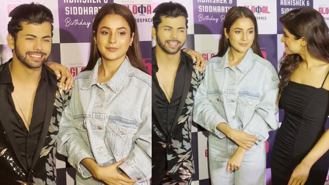 Shehnaaz Kaur Gill, Siddharth Nigam & Abhishek Nigam Birthday Bash Visuals 🎉🎂😍📸