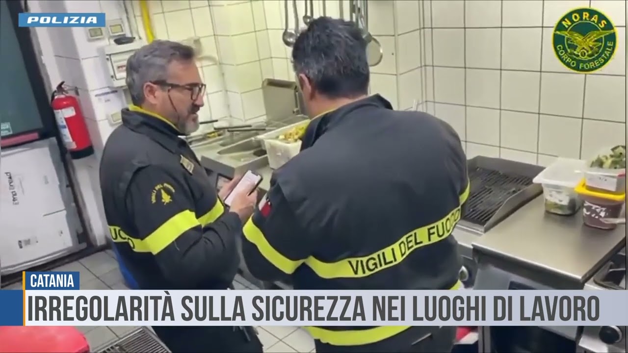 Catania: irregolarità sulla sicurezza nei luoghi di lavoro