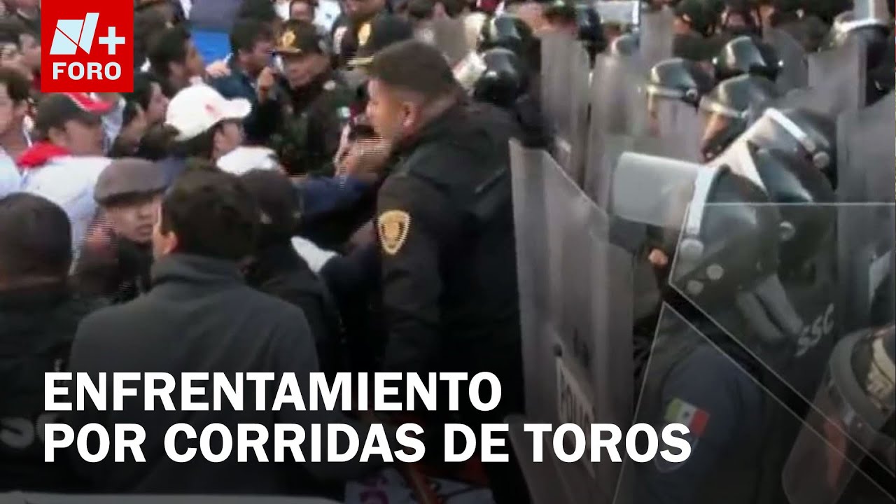 Corridas de toros desata enfrentamiento afuera del congreso de la CDMX - Expreso de la Mañana