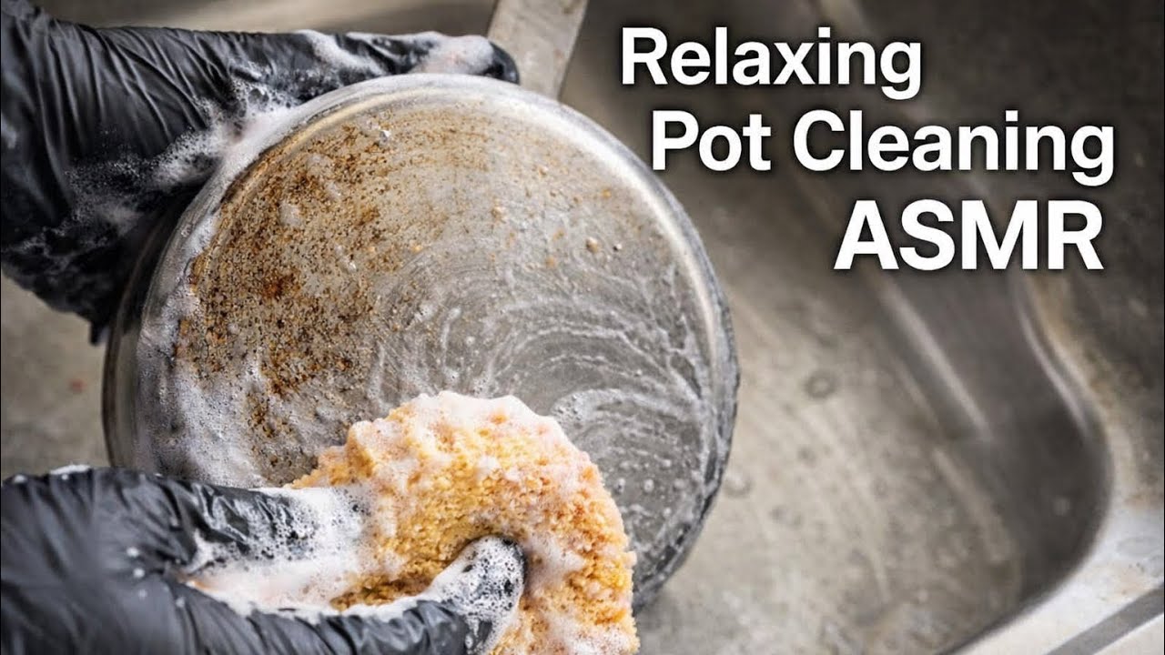 Extremely Satisfying Pot Cleaning ASMR