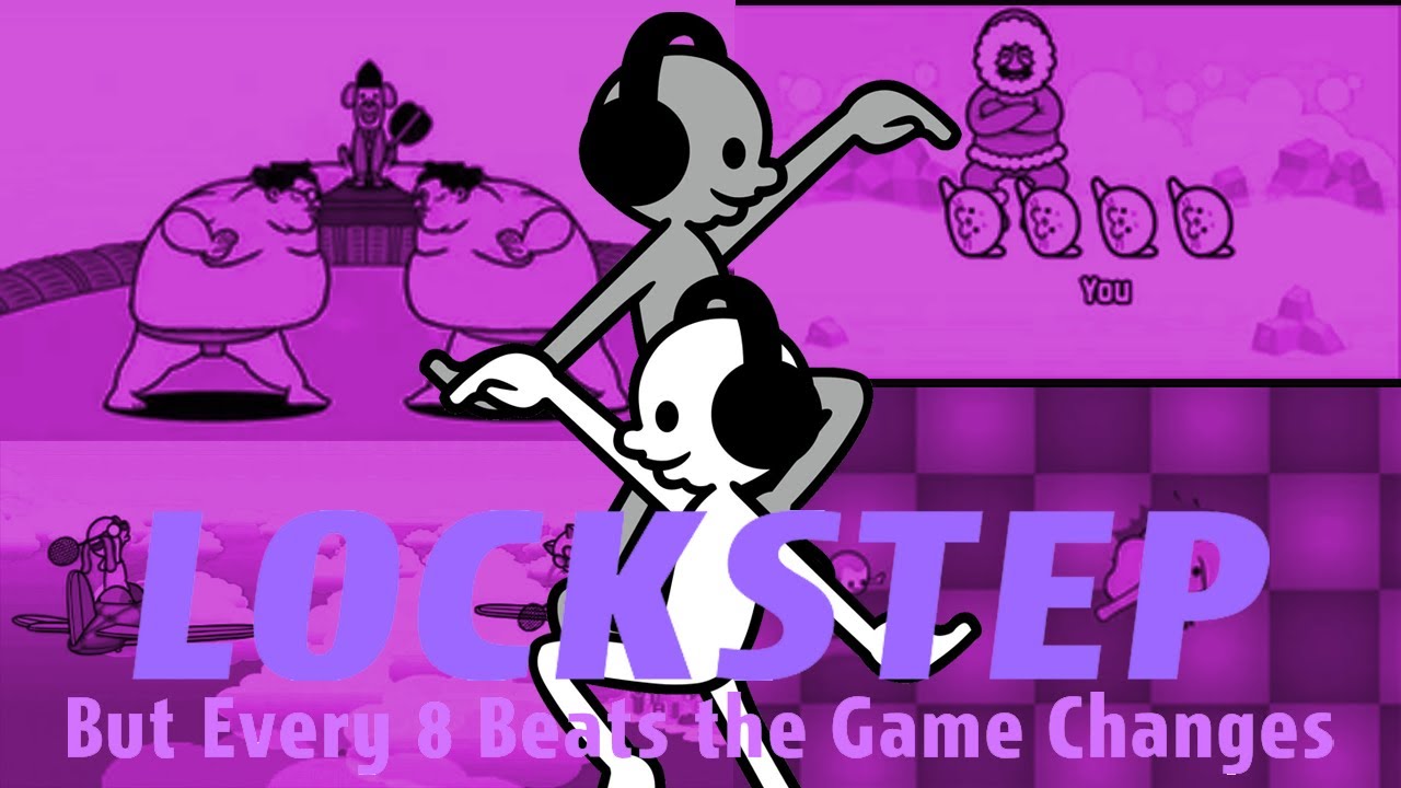 [VISUAL] Lockstep but Every 8 Beats the Game Switches / Rhythm Heaven Custom Remix