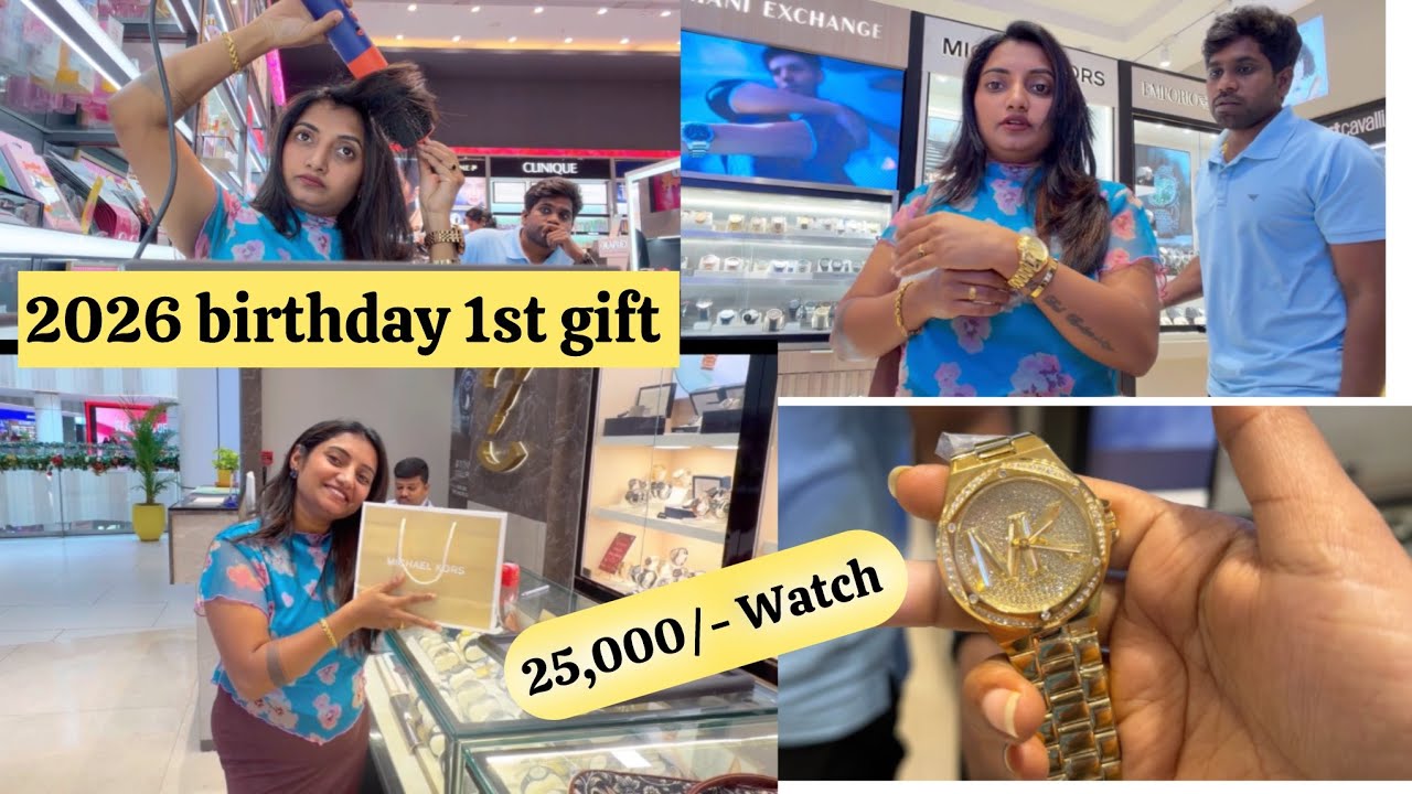 Birthday vlog| somu gave for 1,00,000 /- Rs birthday shopping 🛍️ 