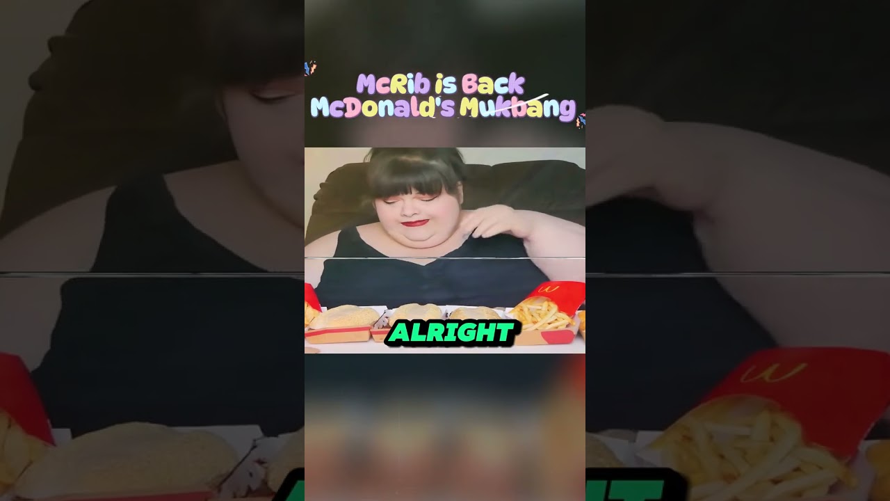 McRib is Back McDonalds Mukbang Fast Food