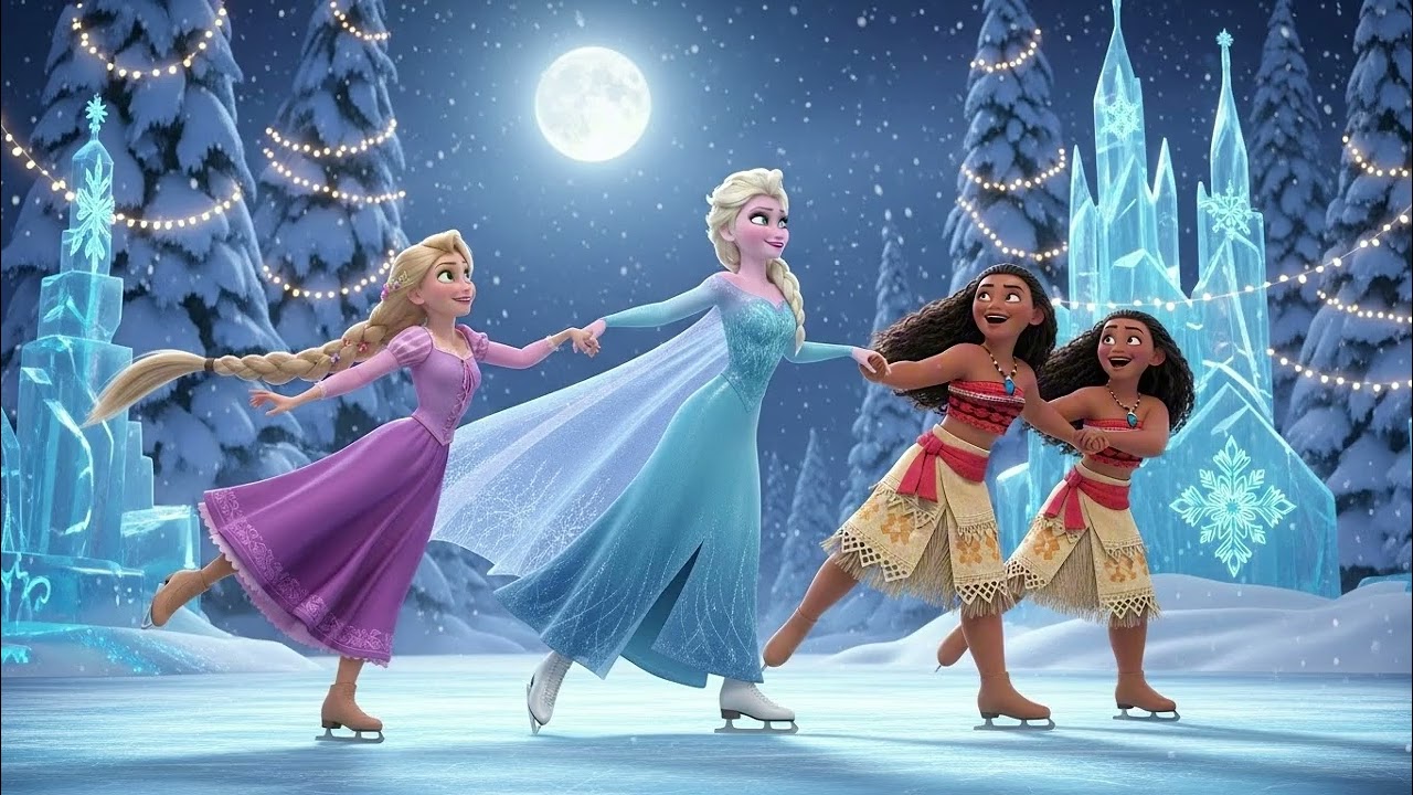 Music Brings Us Together in Happiness | Elsa Moana Rapunzel Kids Song