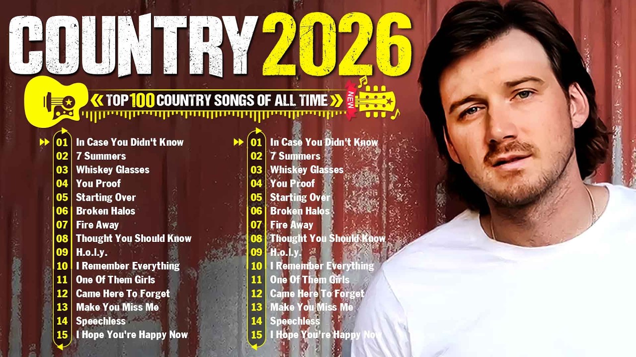 Country Music Playlist 2026 🌕 Luke Combs, Morgan Wallen, Chris Stapleton, Brett Young, Kane Brown