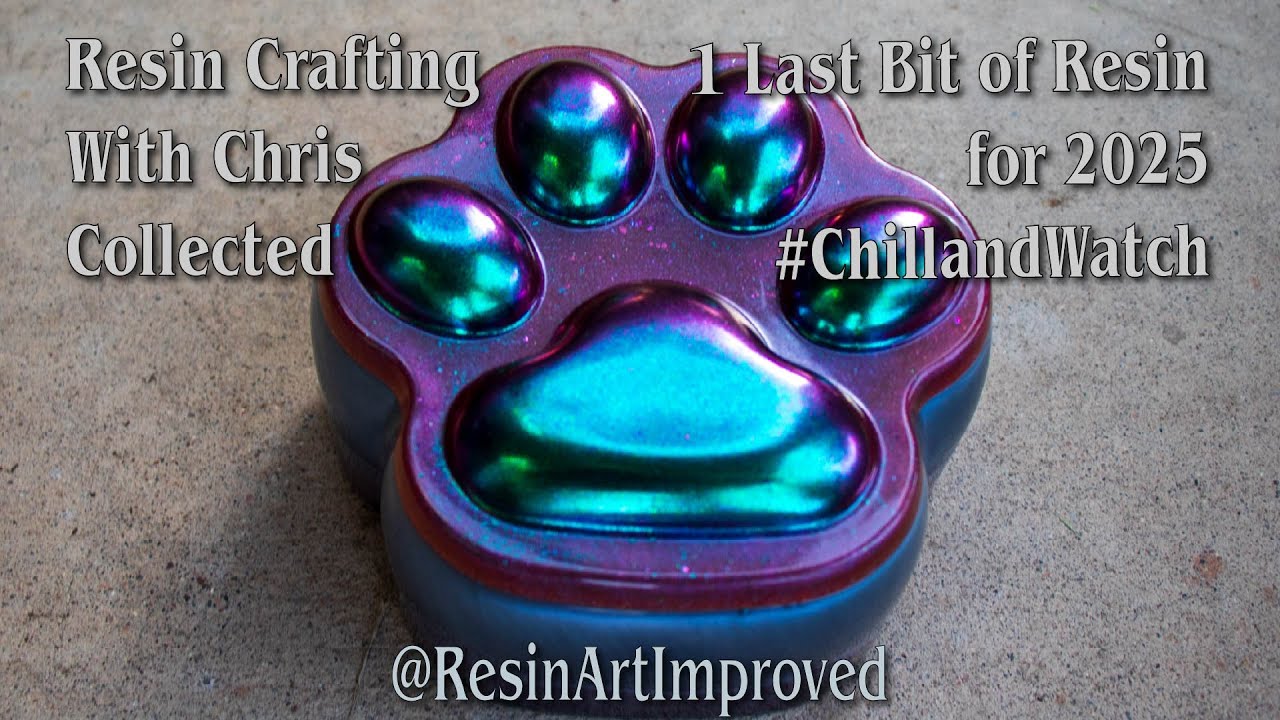 One Last bit of Resin Crafting for 2025 #resinartist #resincrafts #resindemolding #happy2026