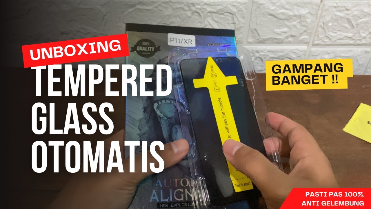 WOW ! Sekali tempel langsung jadi - Cara baru pasang tempered glass otomatis sendiri 2023
