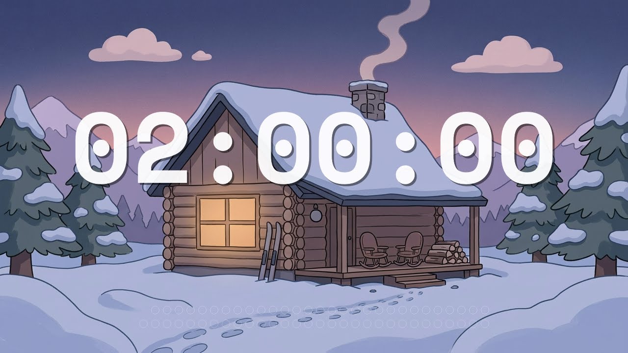 2 Hours Timer 🏔️ Mountain Cabin • Lo-fi | Cozy Lo-fi Alpine Retreat - ChronoFlow