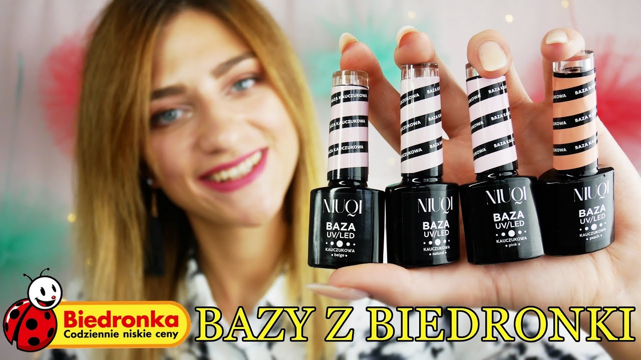 NIUQI- Bazy kauczukowe z Biedronki- wszystkie kolory- Lakierowniczka