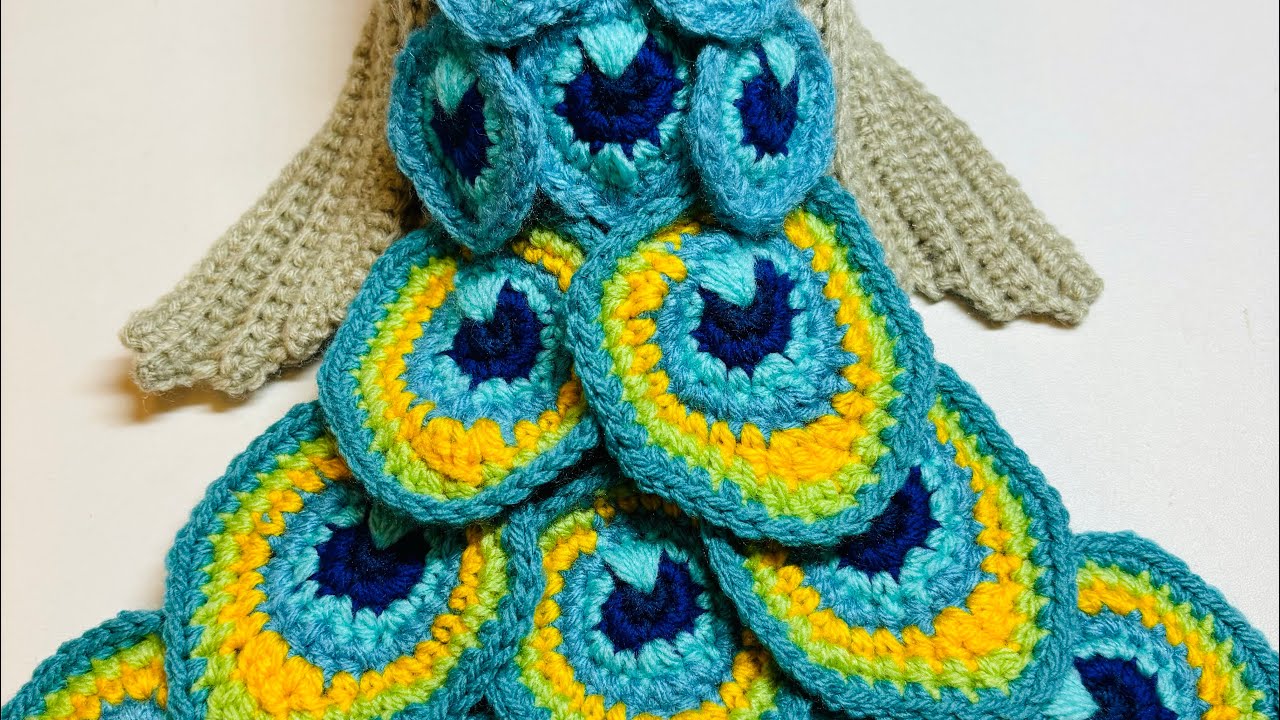 Crochet Peacock Part 3