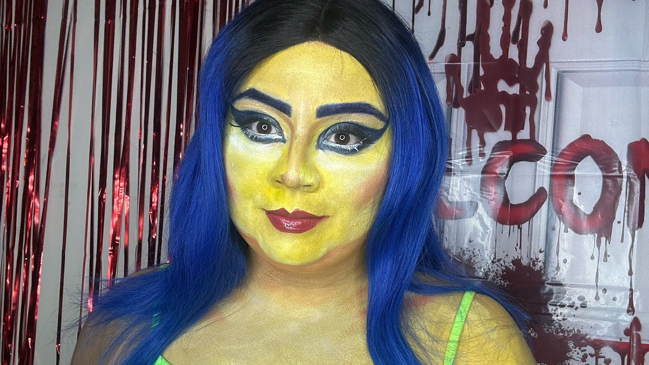 💙 Marge Simpson Makeup Tutorial | The Simpsons Halloween/Cosplay Look 💄🍩