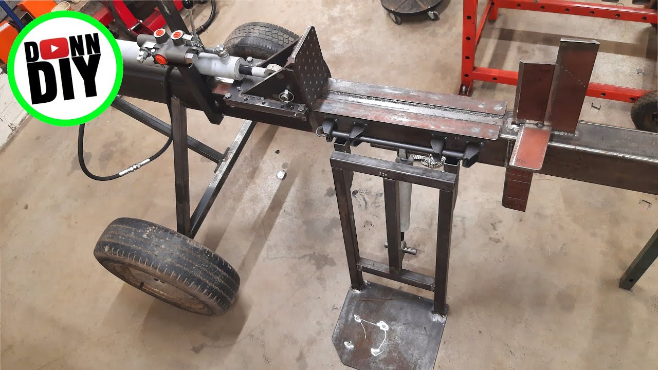 Hydraulic Log Splitter BUILD Part 3 - Log Loader & Four Way Wedge
