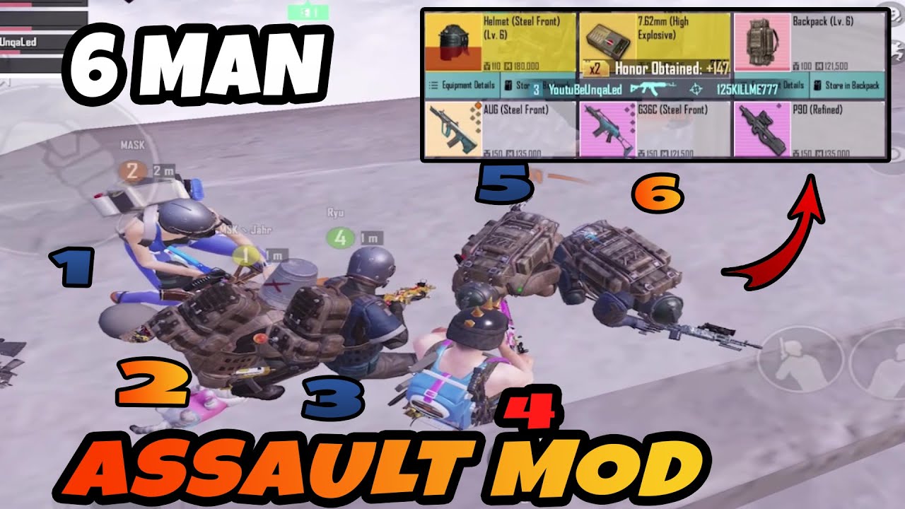 ASSAULT MOD 1vs 4 - Мы пытались стрелять в парней без шлемов и жилетов -PUBG METRO ROYALE CHAPTER 23