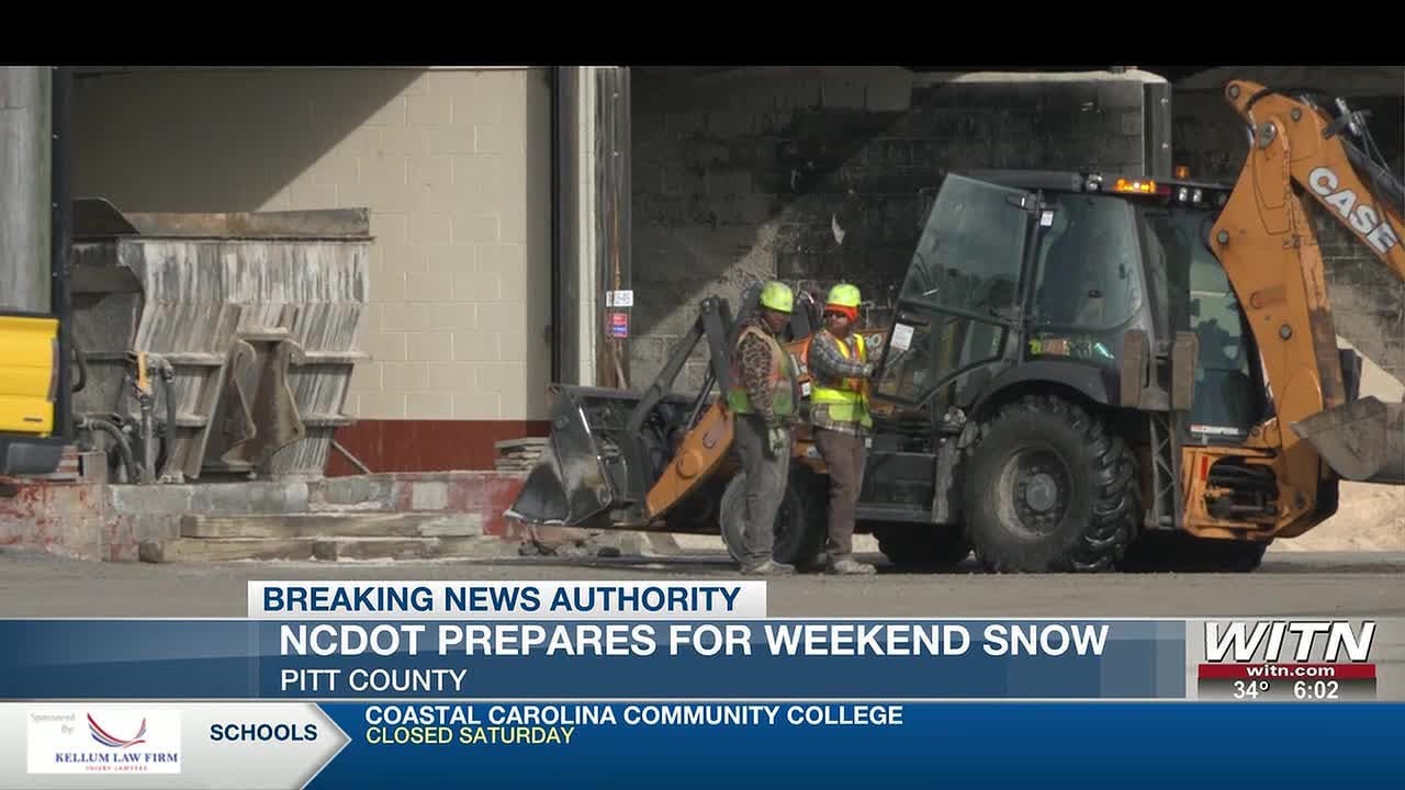 “All hands on deck”: NCDOT prepares for weekend snow in Pitt County