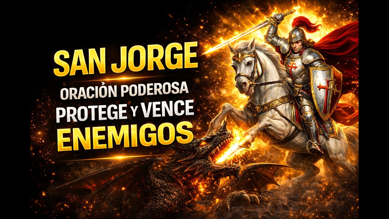 Oración de SAN JORGE para ABRIR CAMINOS y ALEJAR a los ENEMIGOS VISIBLES e INVISIBLES