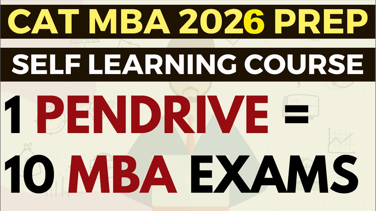 Подготовка к MBA CAT 2026 | 1 флешка = 10 экзаменов MBA | CAT, XAT, NMAT, SNAP, CMAT, CET, SRCC 2026
