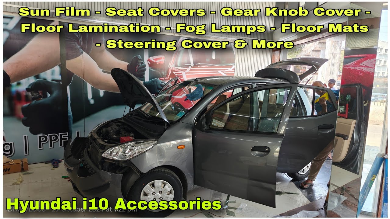 Hyundai i10 Accessories | Sun Film, Fog Lamps, Floor Mats, Charger, Seat Covers & More | DNA VLOGS