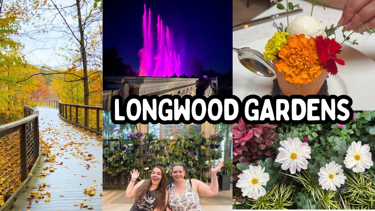 Fall Foliage, Eating a Flowerpot & Fountain Show! // Longwood Gardens, PA