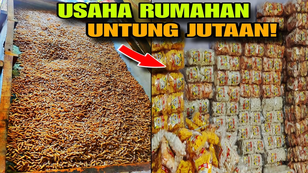 PROSES LENGKAP USAHA KERUPUK RUMAHAN RAUP OMSET JUTAAN RUPIAH SETIAP HARI