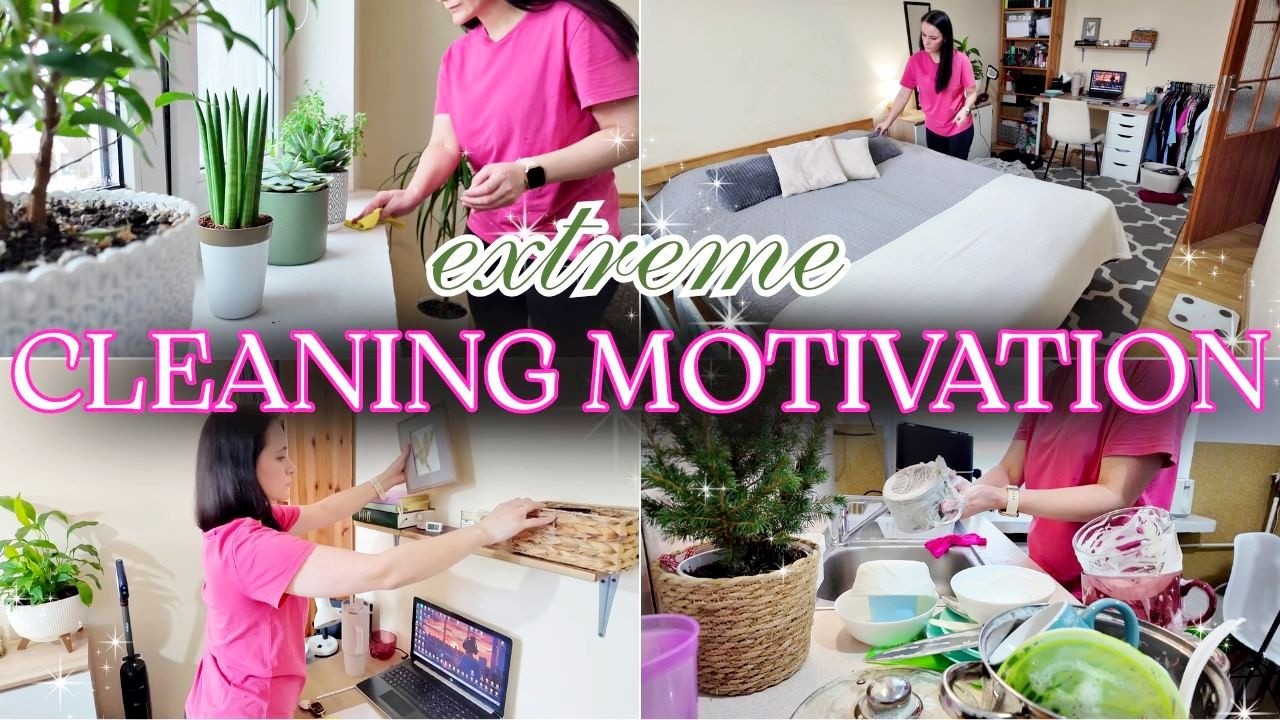 SUPER CLEANING MOTIVATION 😱🧹 WEEKLY APARTMENT CLEANING + PLANTING STRAWBERRY SEEDS 🌱 SPRING RESET ✨