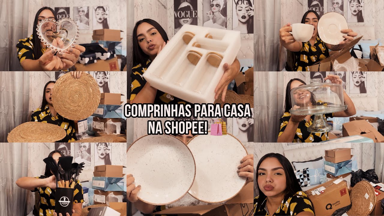 COMPRINHAS PARA CASA NA SHOPEE- Achadinhos acessíveis! 🛍️💸 #comprinhaspracasa #comprinhas #shopee