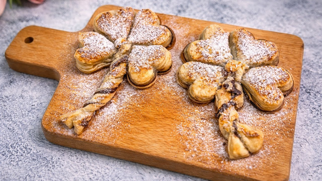 I Baked This Flower-Shaped Puff Pastry at Home | Easy Puff Pastry Recipe