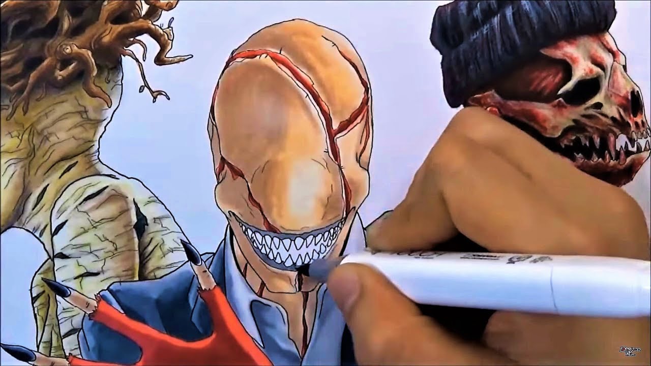 DIBUJANDO TUS PEORES PESADILLAS | DRAWING CRYPT TV Monsters LOOK-SEE, BIRCH MORDEO. DibujAme Un