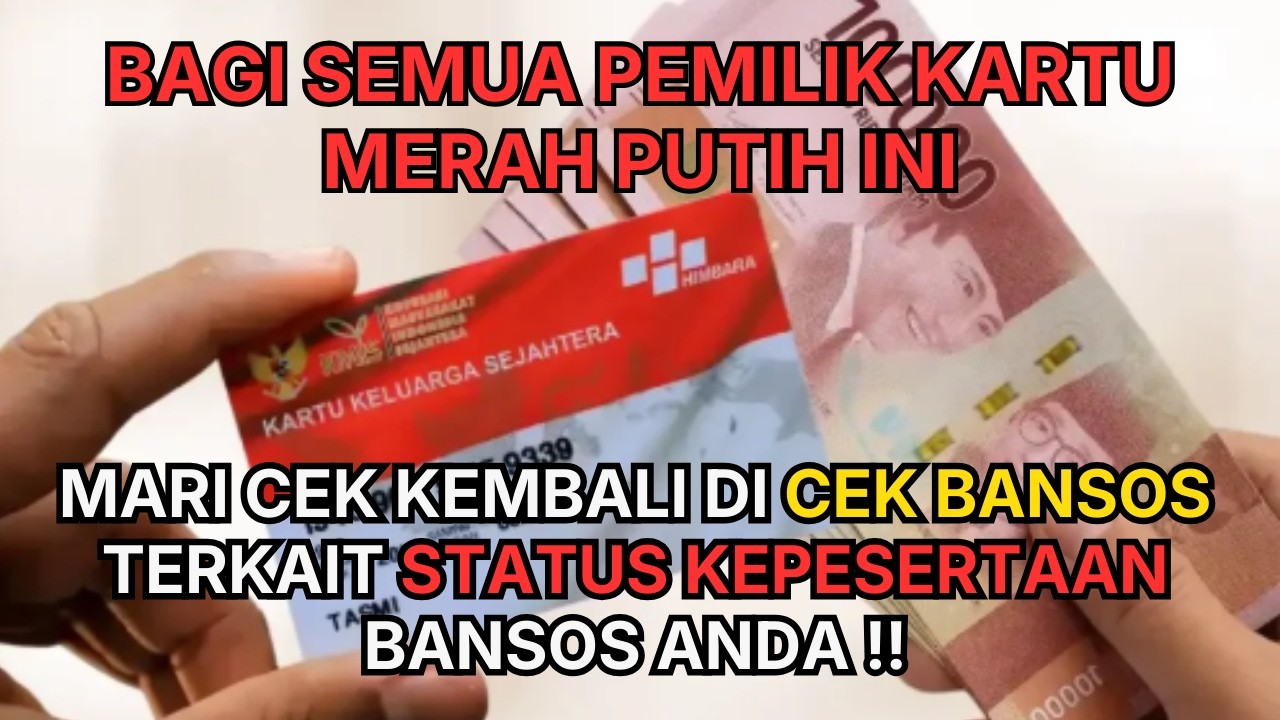 🔴 MARI SEGERA CEK ‼️ BANSOSNYA MEMANG BENAR-BENAR HILANG ATAU JANGAN-JANGAN DAPAT LAGI TAHUN INI ‼️