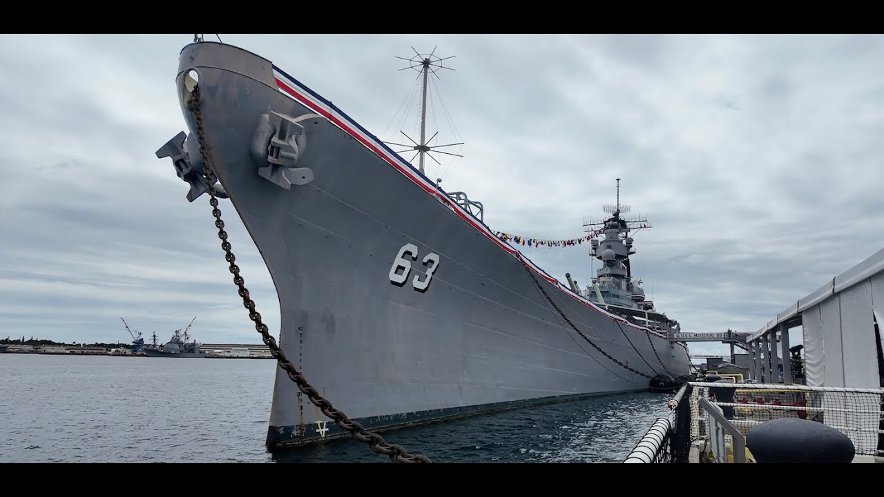 4K Emotional Return to Our Ship | USS Missouri at Pearl Harbor and the ship that changed the world.