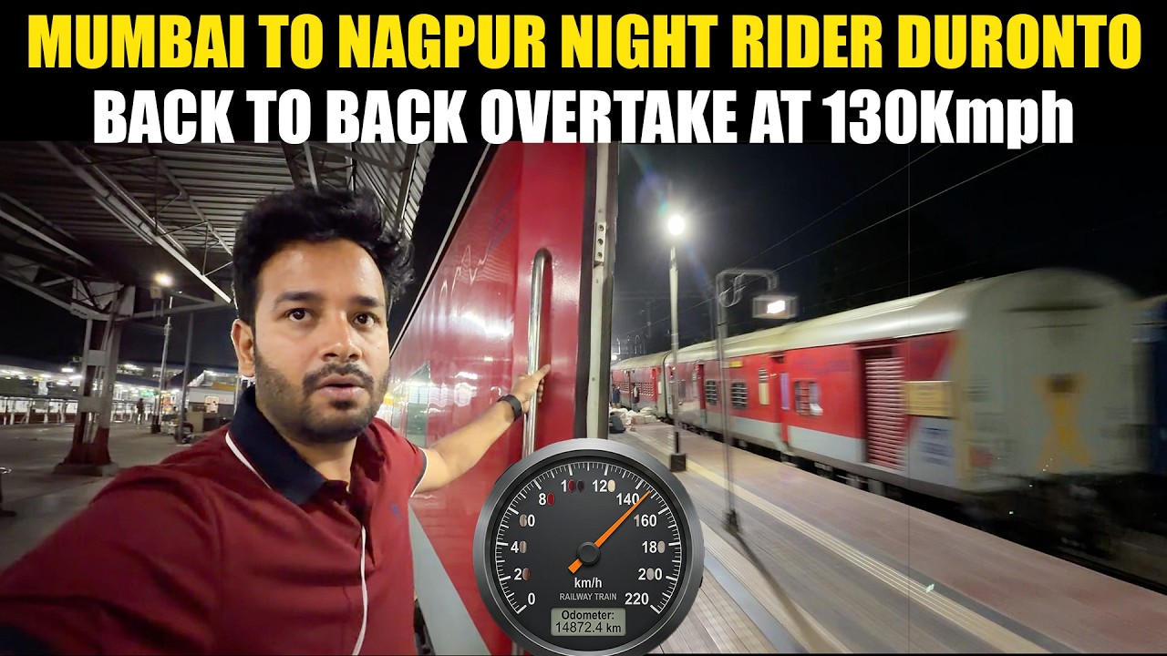 12289 Mumbai Nagpur Night rider Duronto Journey full High speed action | * Apna khana lekar chale *