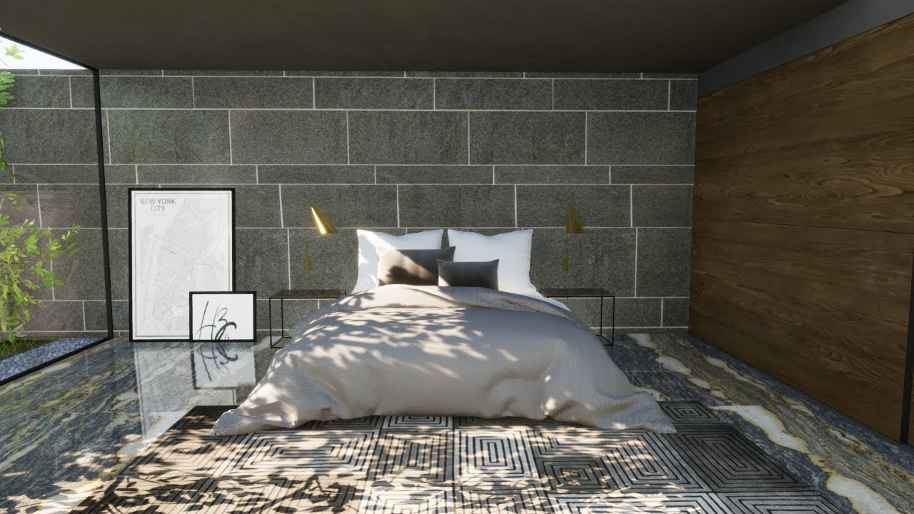 Twinmotion 2020.1 - use of quixel imperfections in interior scene tutorial