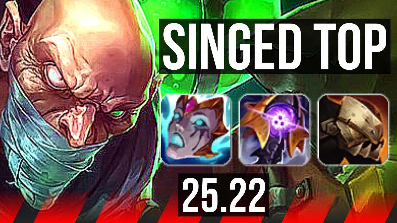 SINGED vs SETT (TOP) | 13/2/11, 6 solo kills, Legendary | KR Diamond | 25.22